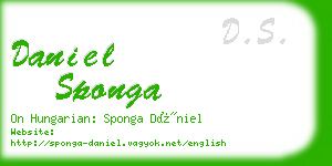 daniel sponga business card